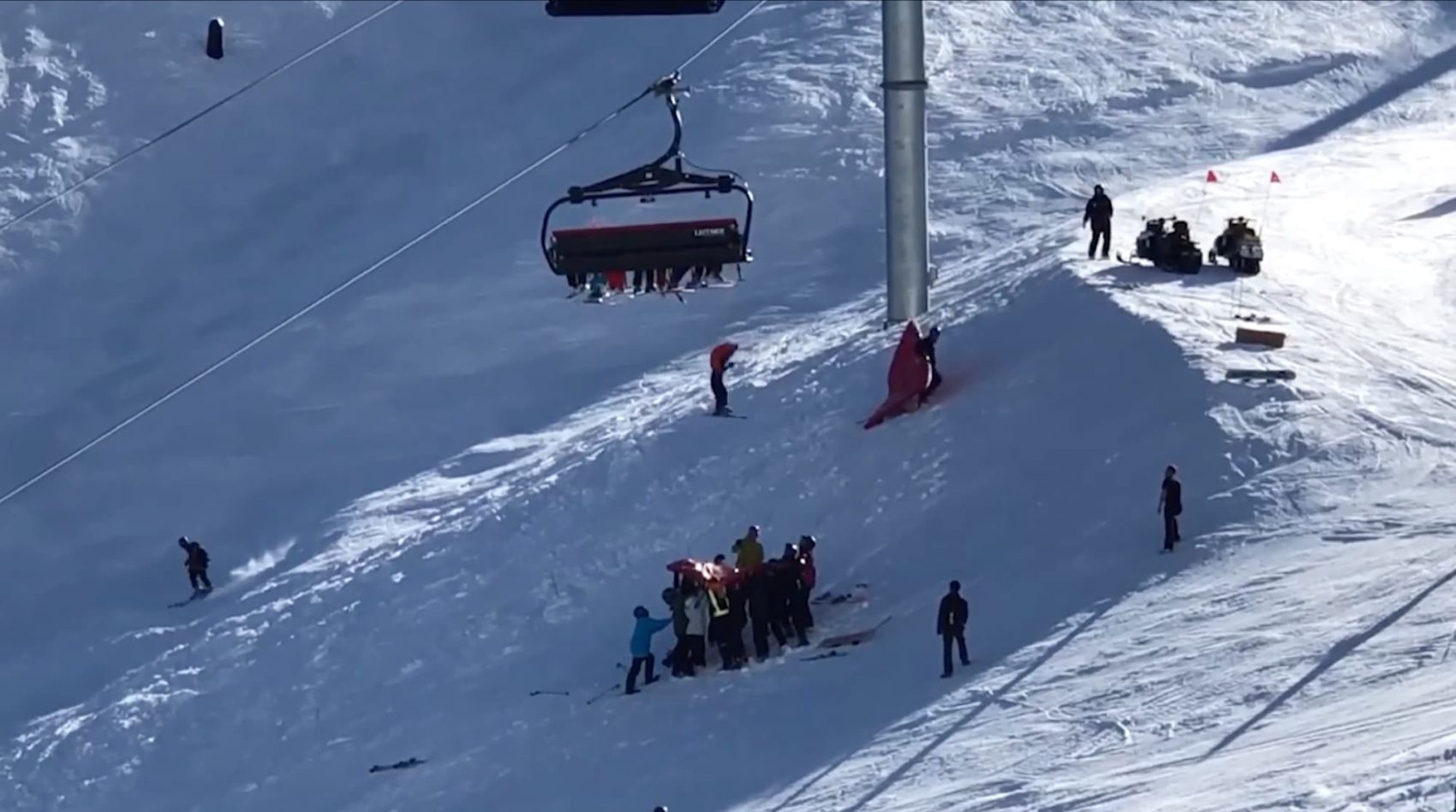 child falls chairlift