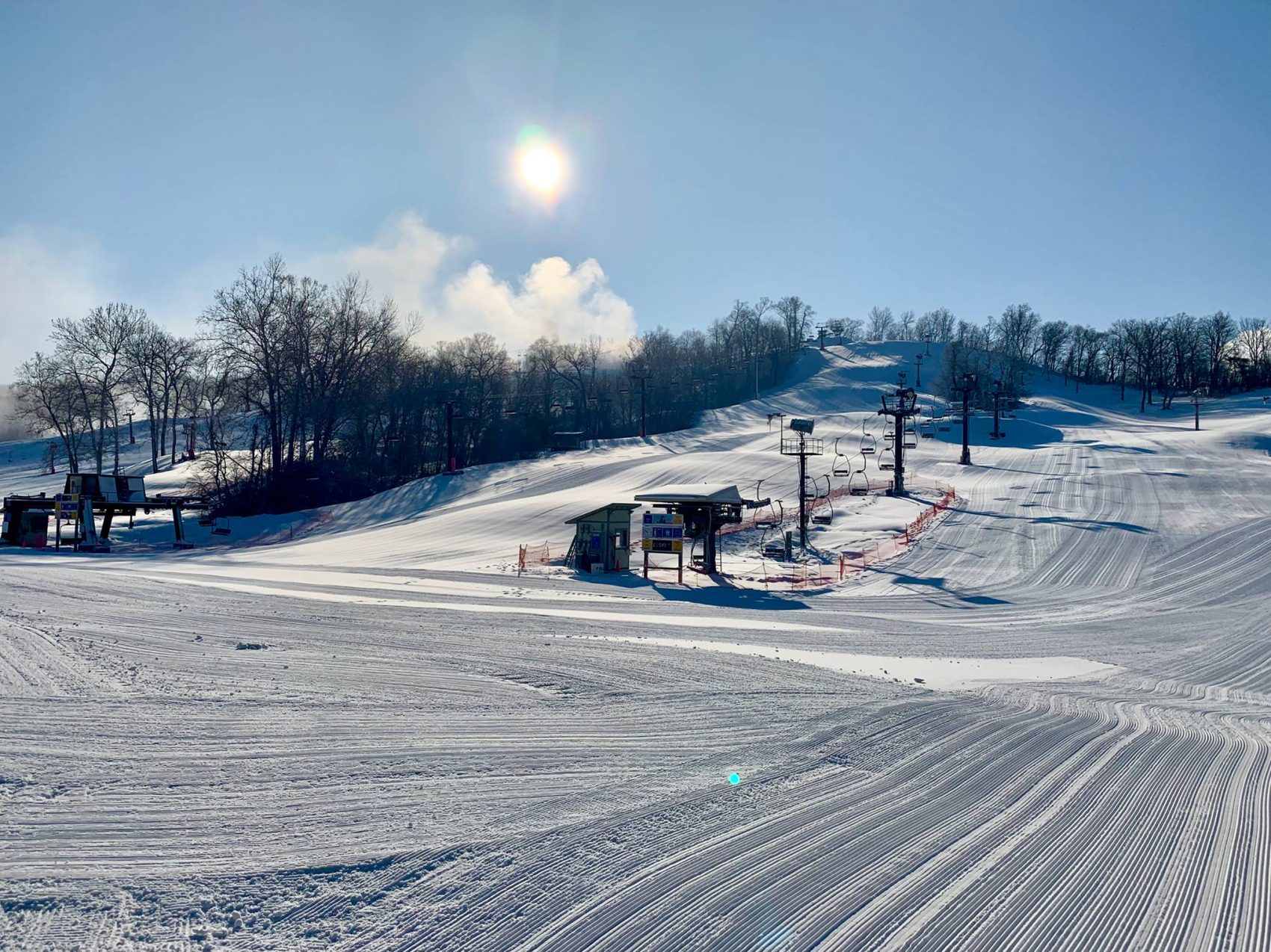 Midwest ski resort, snow creek, Missouri