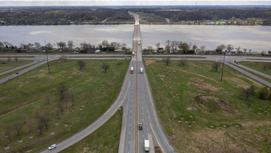 Mississippi River, bison bridge