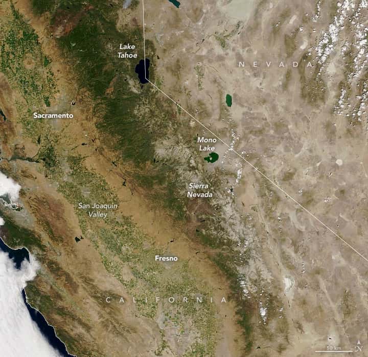 Sierra Nevada, snowpack, california