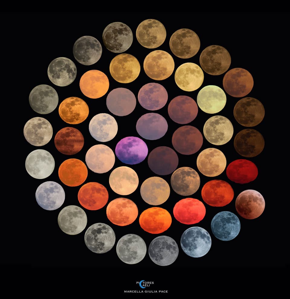 colors of the moon