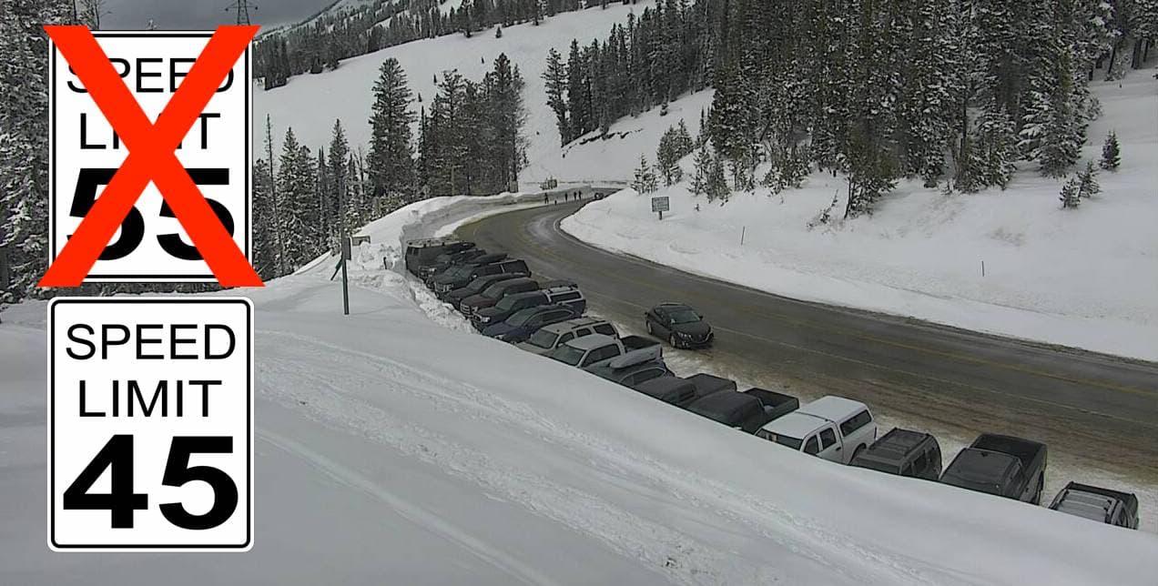 Teton Pass, speed limit,