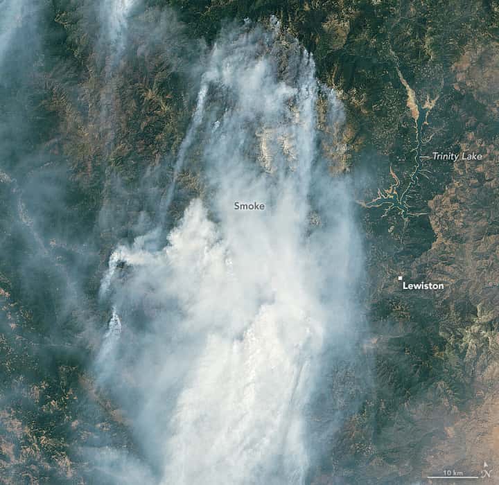 california, wildfires, smoke, NASA,