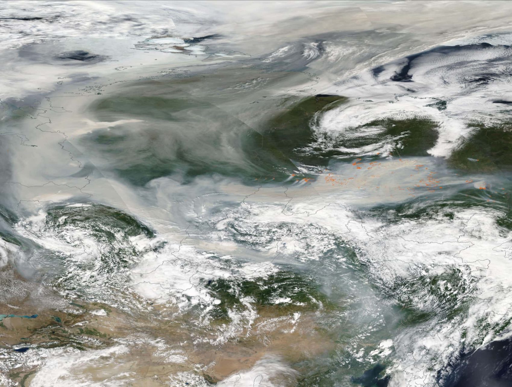 wildfire, smoke, North Pole, first time ever