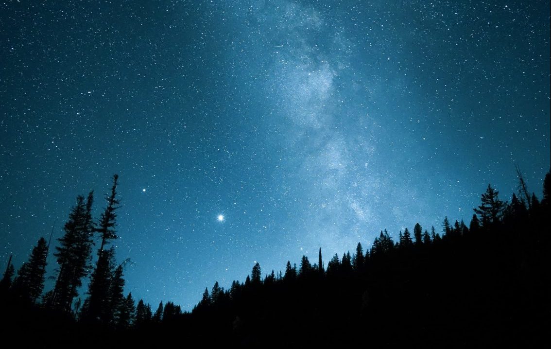 glacier national park, Montana, dark sky,