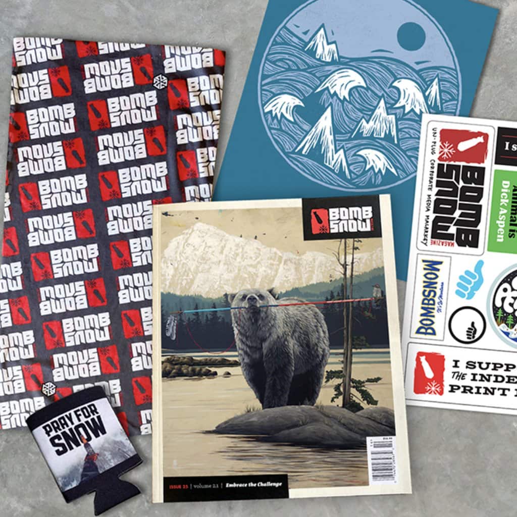 bomb snow, magazine,