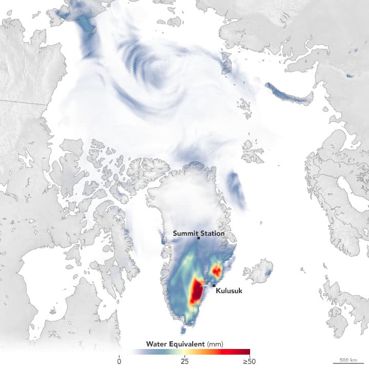 hurricane Larry, Greenland, snowfall,