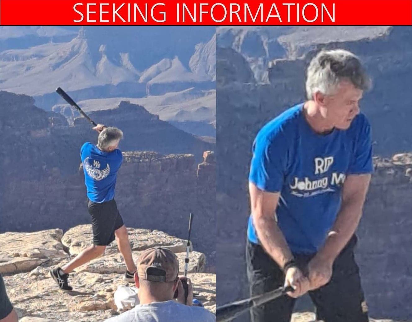hitting baseball Grand Canyon