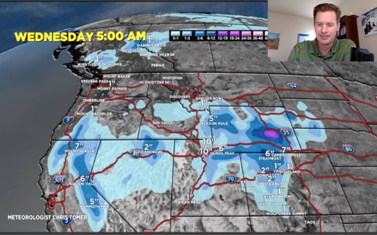 Chris tomer, mountain weather update,