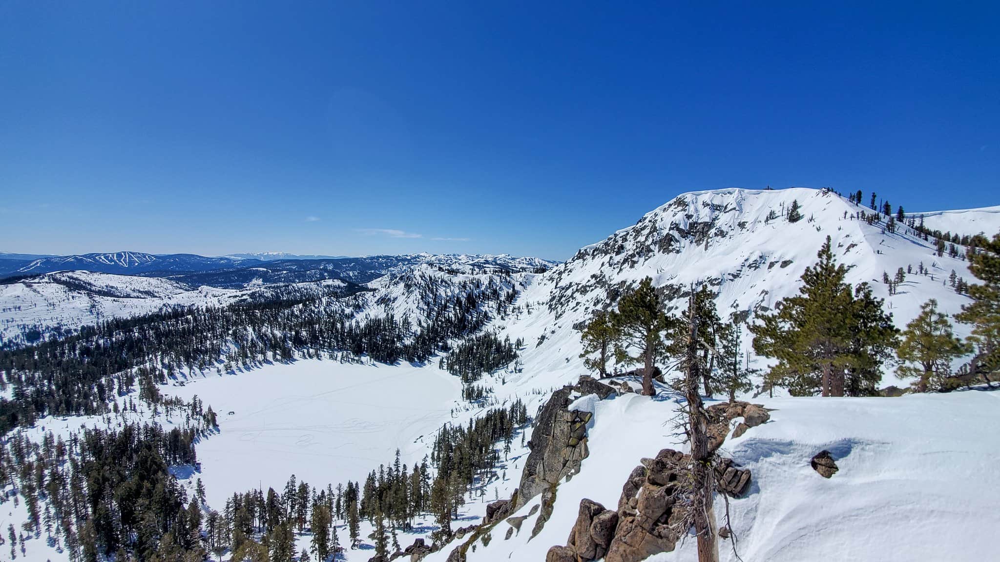 Frog Lake backcountry. Near Lake Tahoe