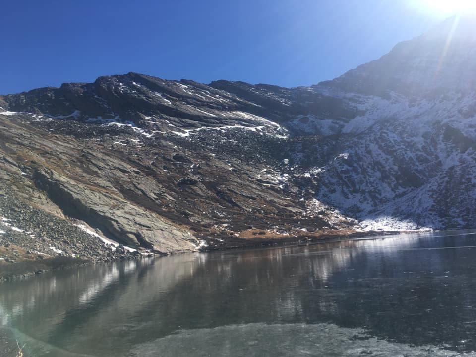 Crestone lake, colorado, 