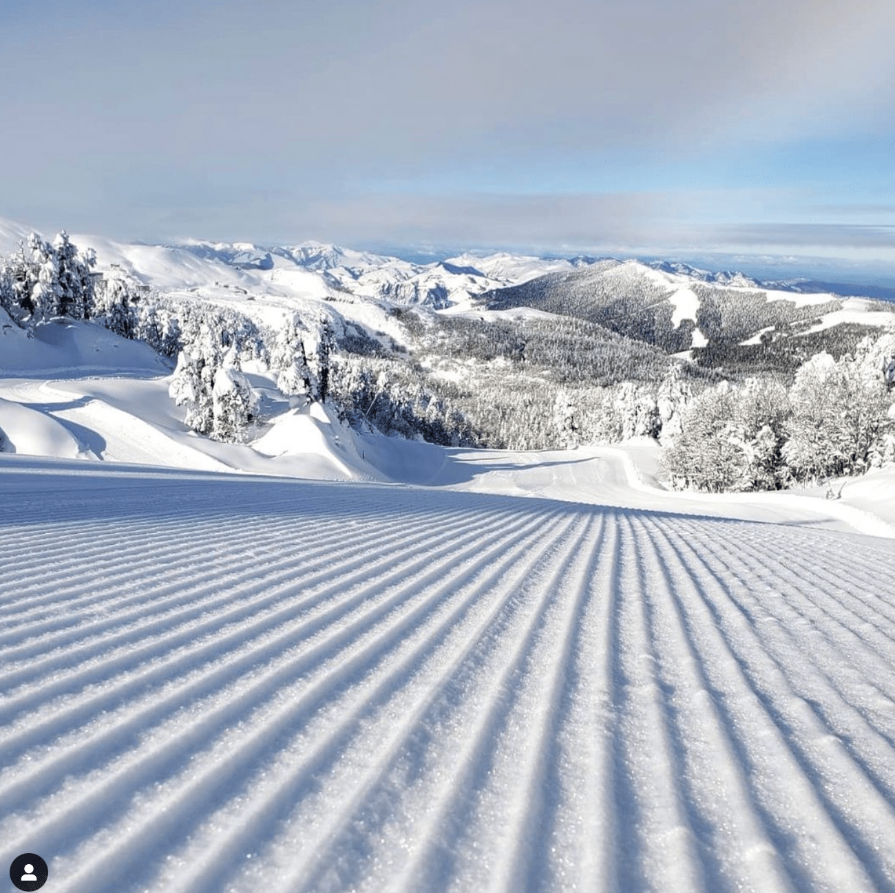 snowy La pierre st Martin after snowstorm