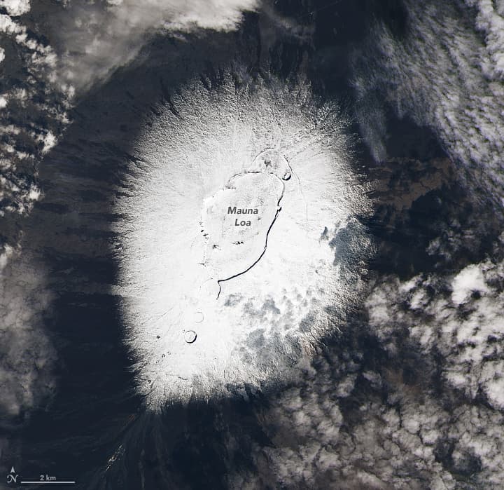 hawaii, snow