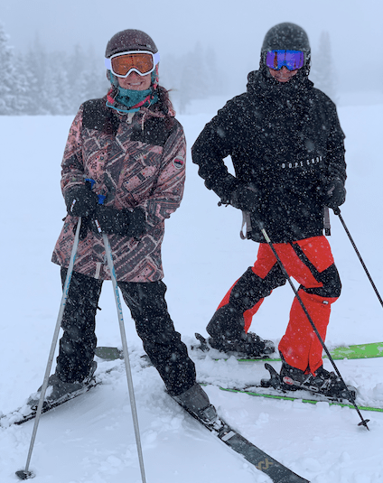 My dad and I enjoying Breckenridge