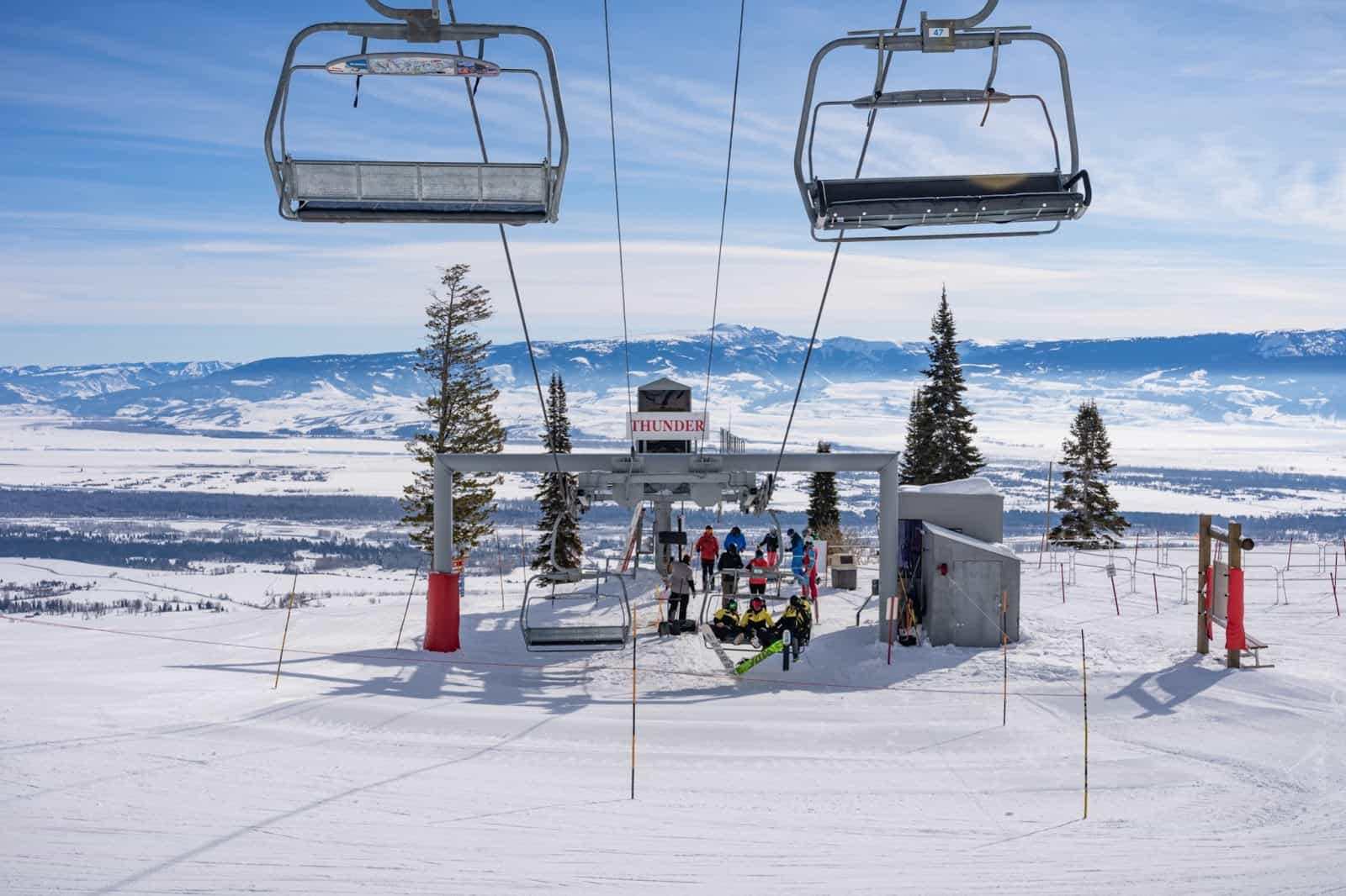 Jackson Hole mountain resort, new quad, Wyoming,. 