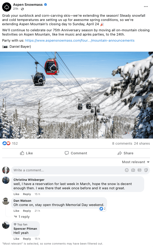 aspen Snowmass, colorado, extended season