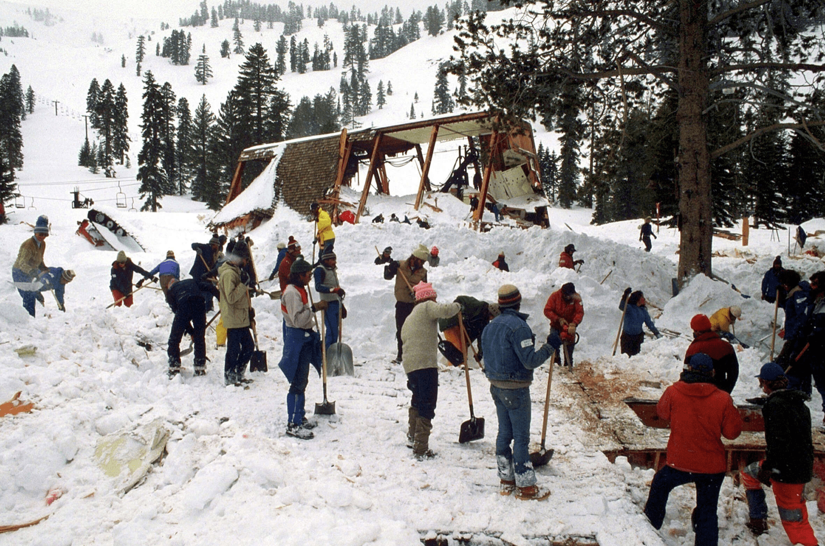 avalanche at Alpine Meadows Lodge now on Netflix