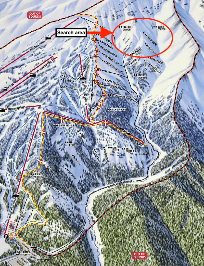 mount hood meadows, avalanche, 
