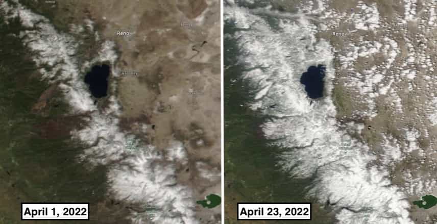 snowpack, Sierra Nevada, california,