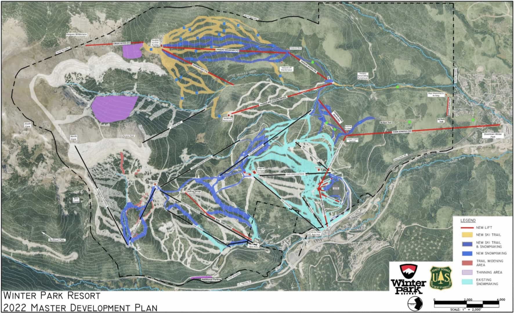 winter park resort, colorado, master plan