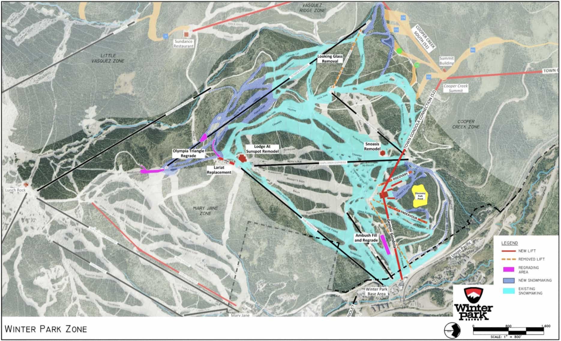 winter park resort, colorado, master plan