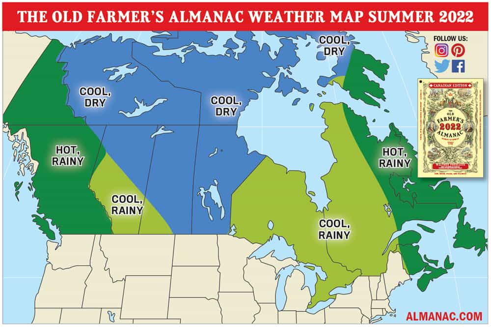 old farmer's almanac, summer forecast 2022,