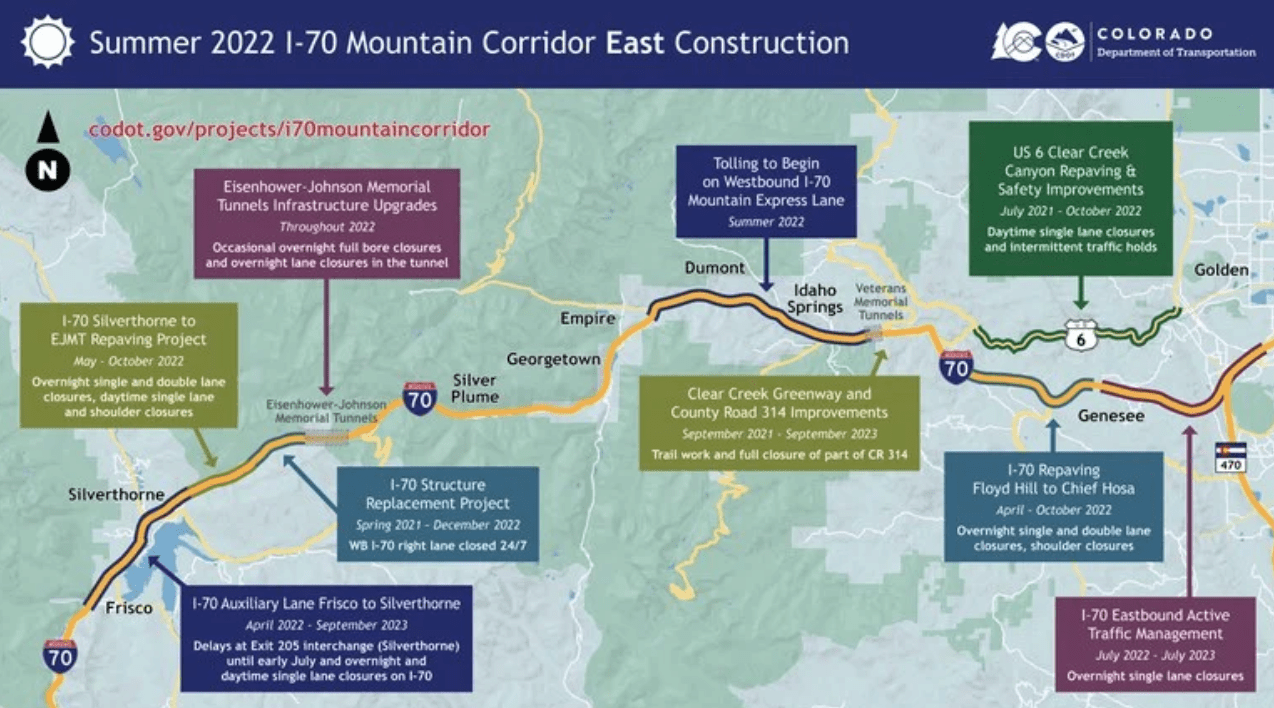 Colorado I70 Summer Improvements 