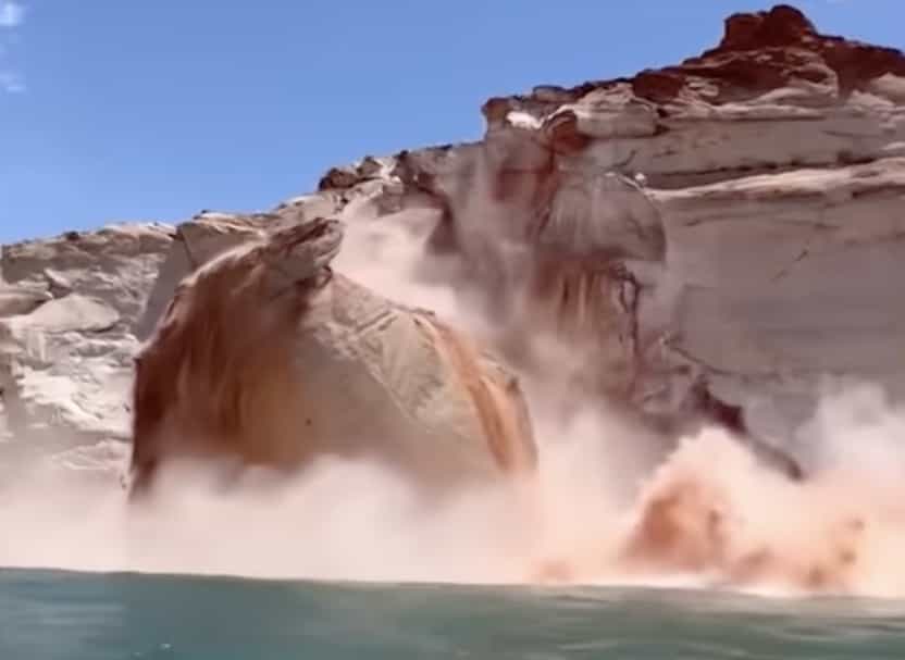 lake Powell, rockslide,