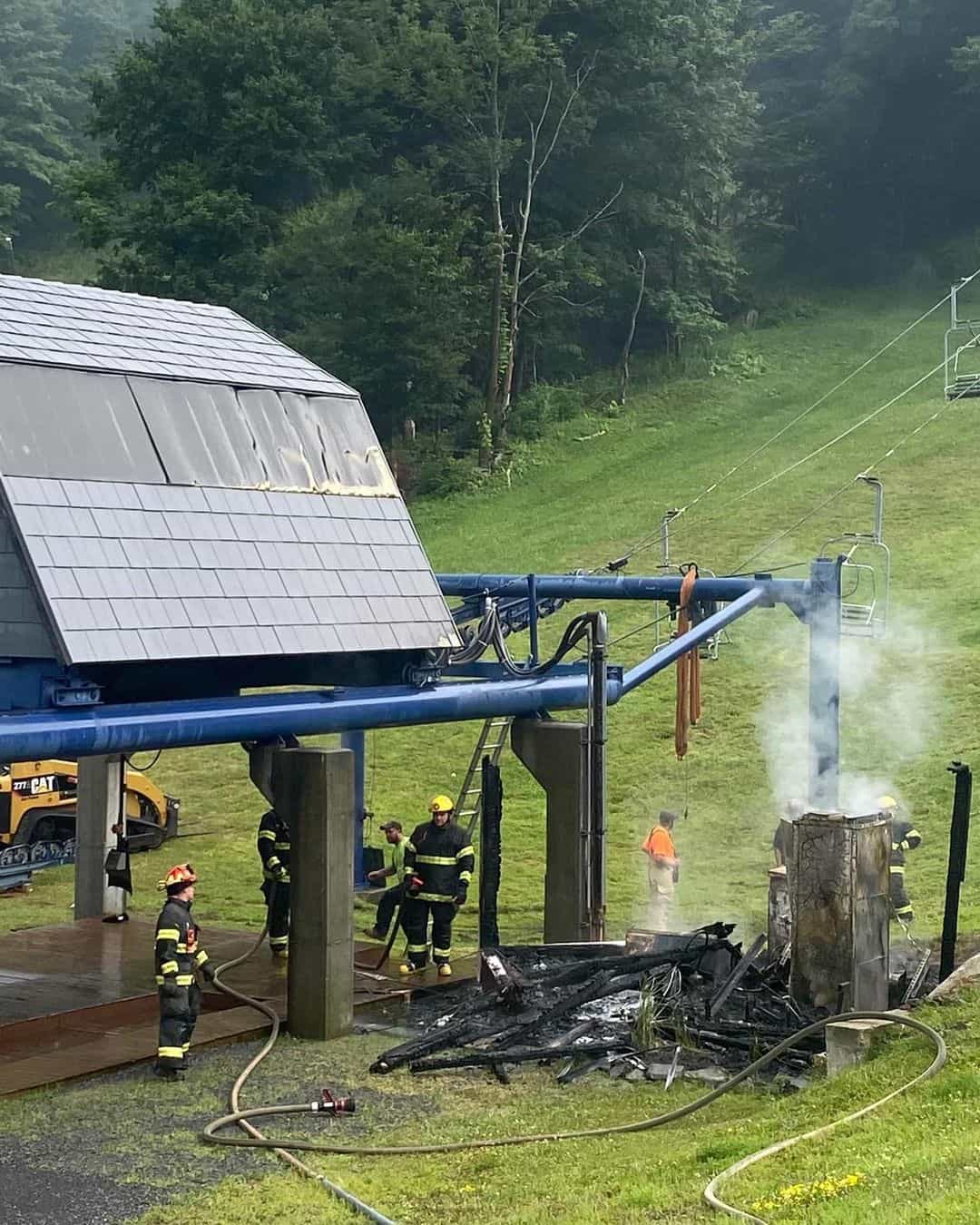 plattekill, New York, lightning strike, fire, lift shack