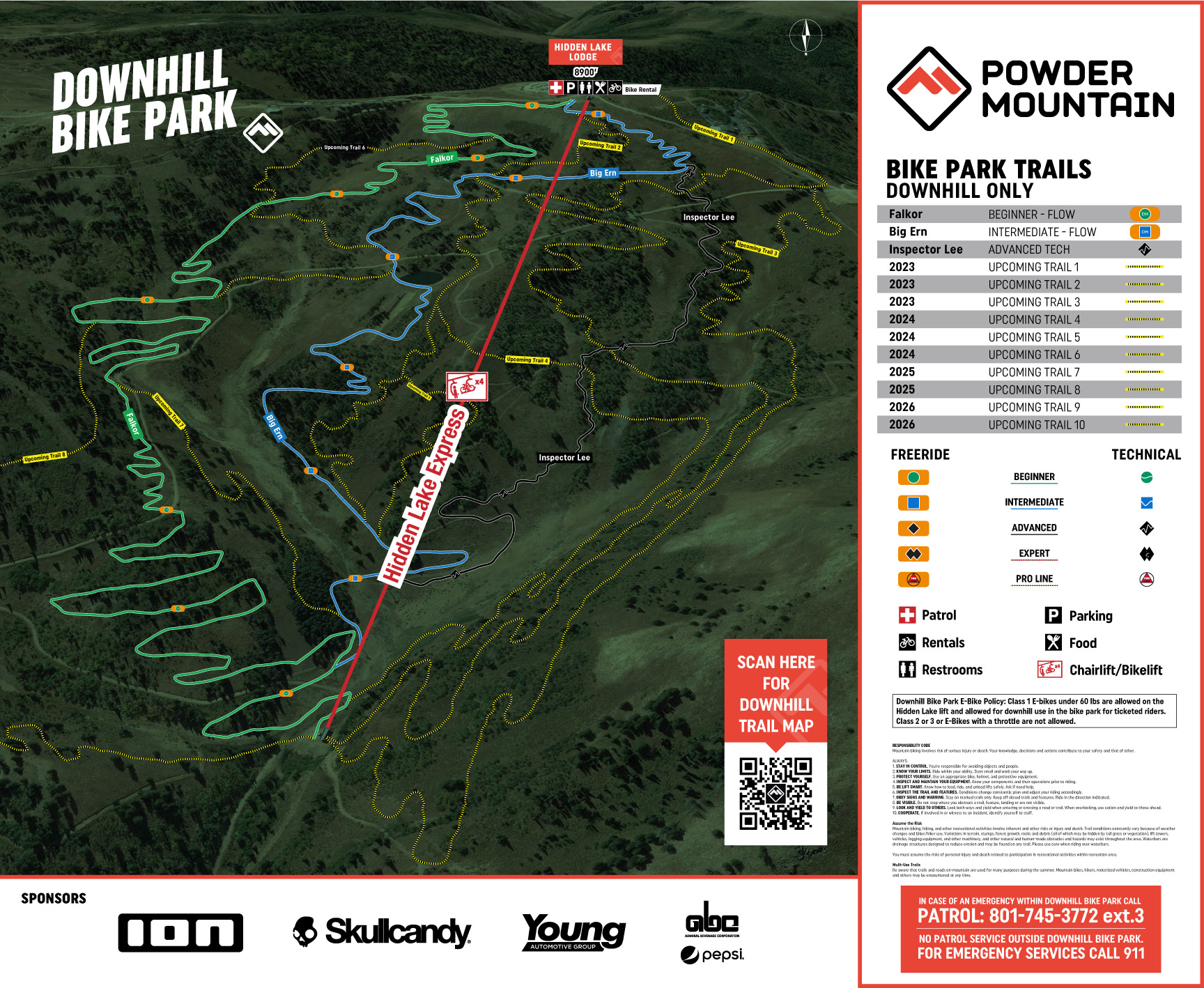 map of dirt mountain