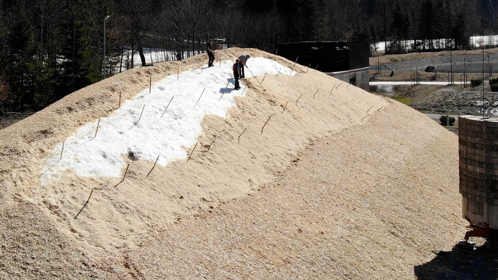 Snow pile Oberstdorf