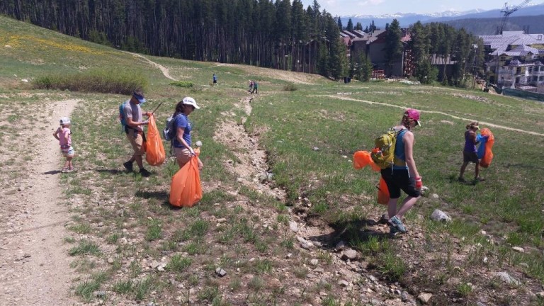 mountain trash