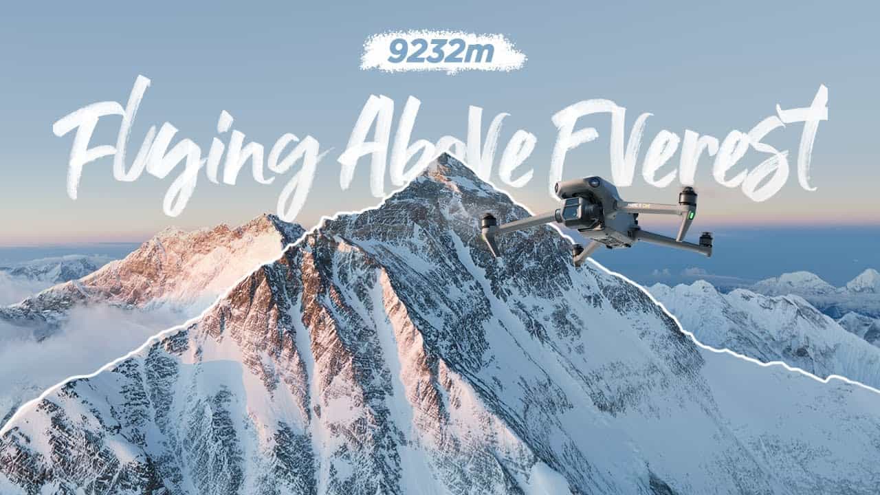 Mount Everest, drone footage