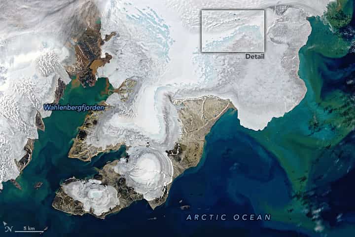 svalbard, arctic circle, Norway, melting, NASA