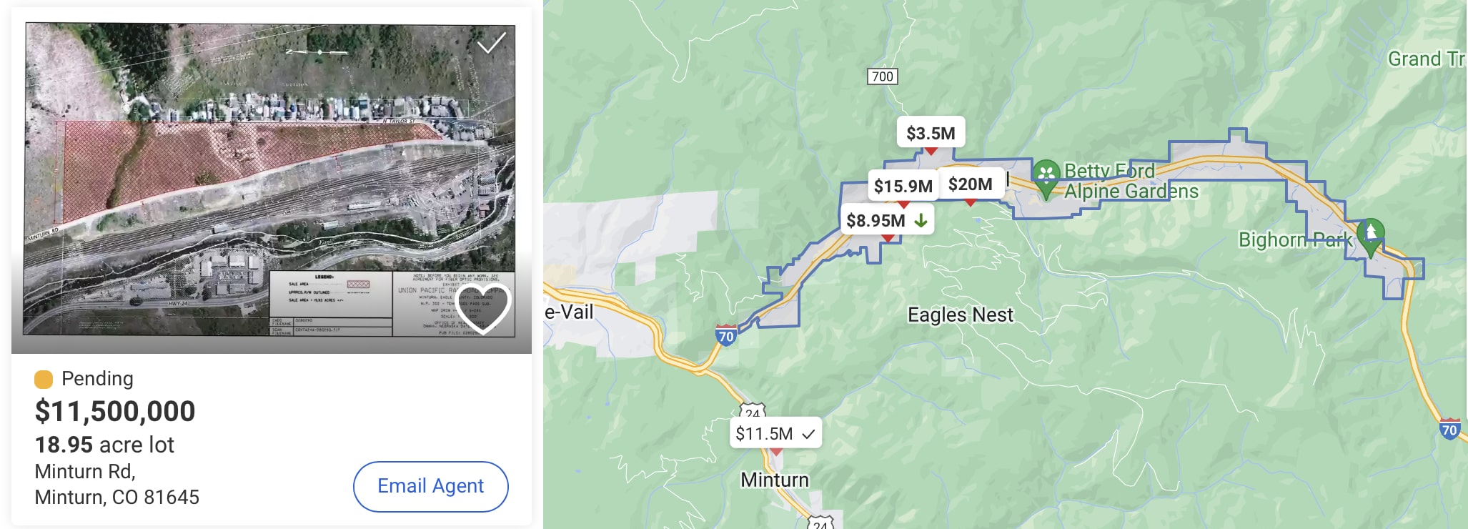 Property prices Vail