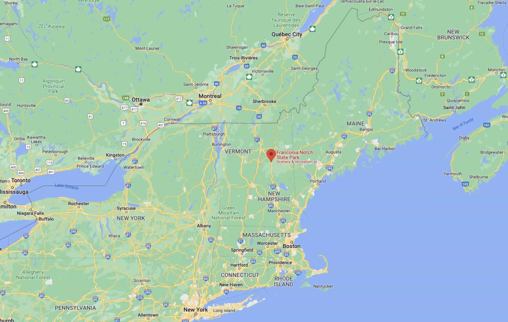 Franconia notch state park, New Hampshire, rescue, 