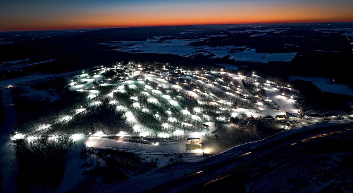 night skiing