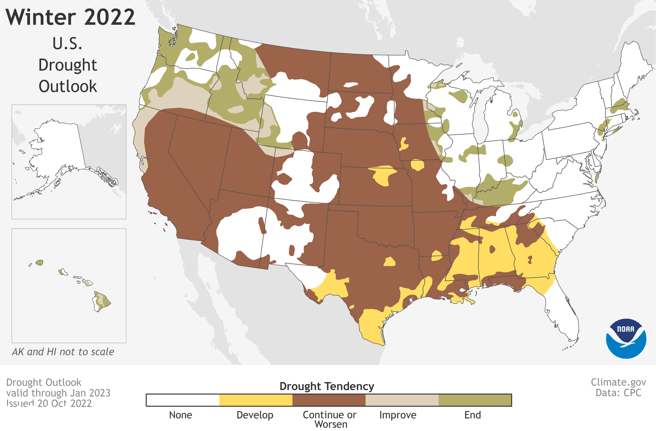 winter outlook, NOAA
