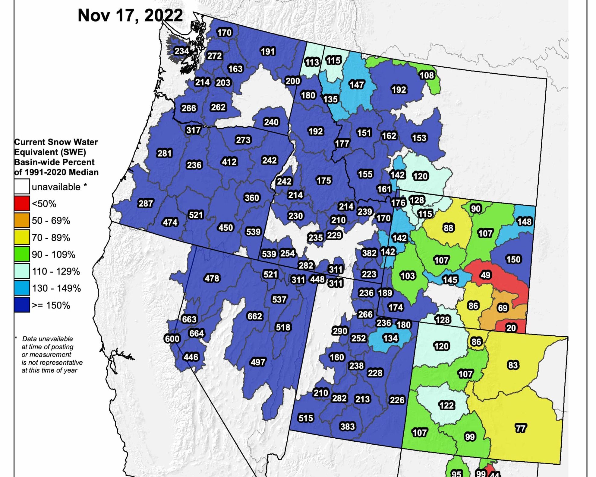 westwide snowpack