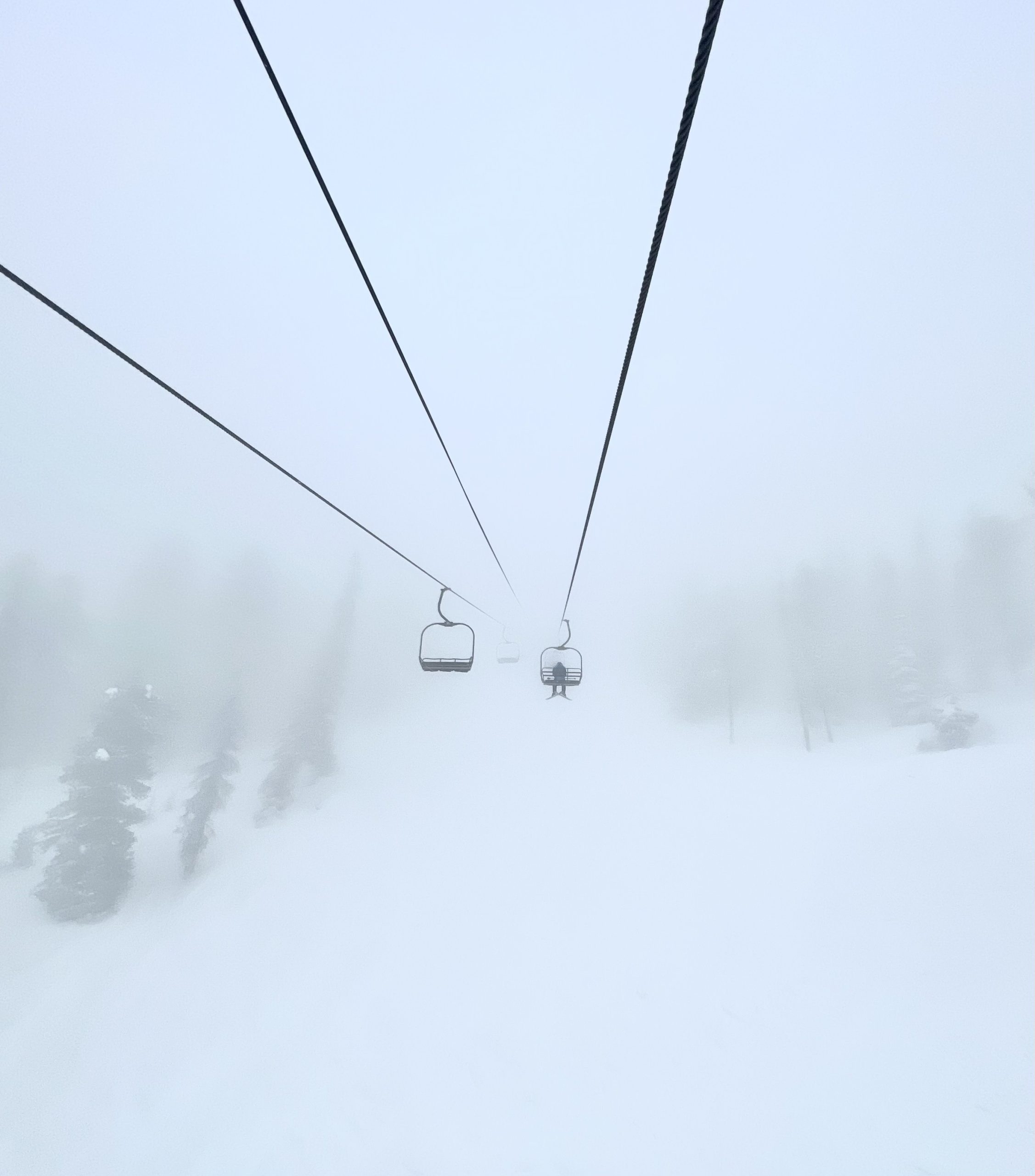 chairlift fog