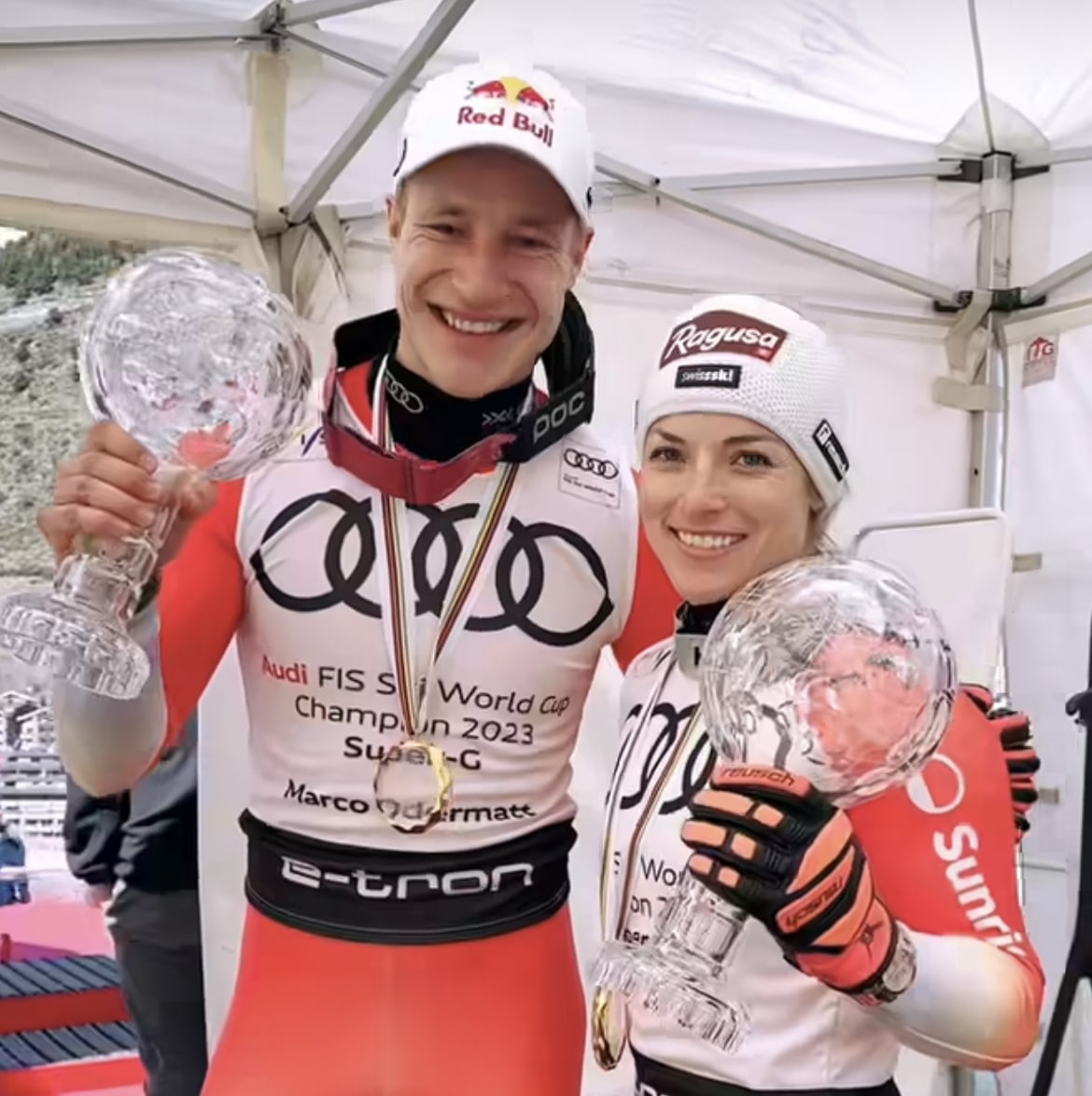 Lara Gut Behrami and Marco Odermatt