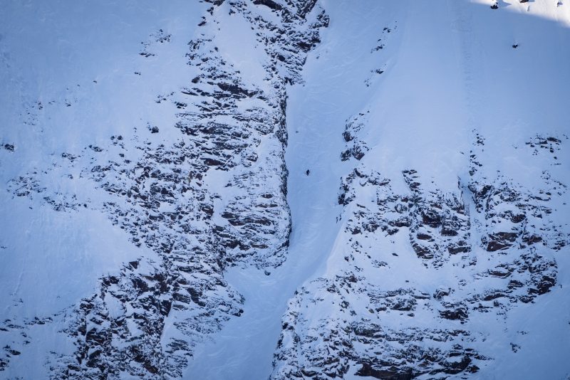 In the heart of the Pipeline at Snowbird Ski Resort. Photo Credit: Snowbird Facebook