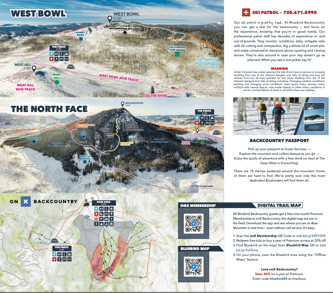 Trail Map Bluebird