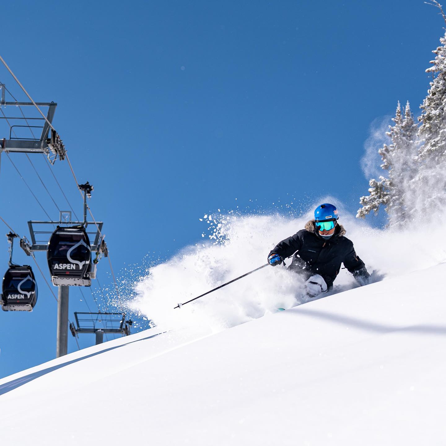 bluebird day aspen snowmass