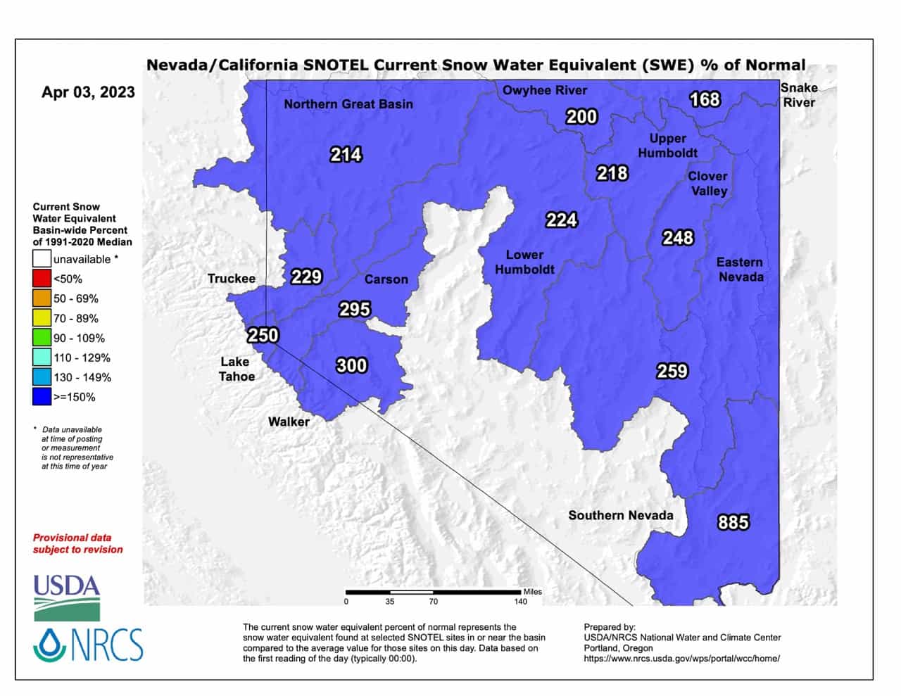 snowpack, california, nevada