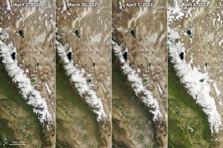 snowpack, california, nevada, 