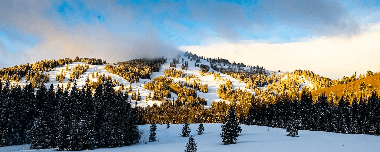 Beaver Mtn. slopes are mostly east facing, so the sunrises are spectacular