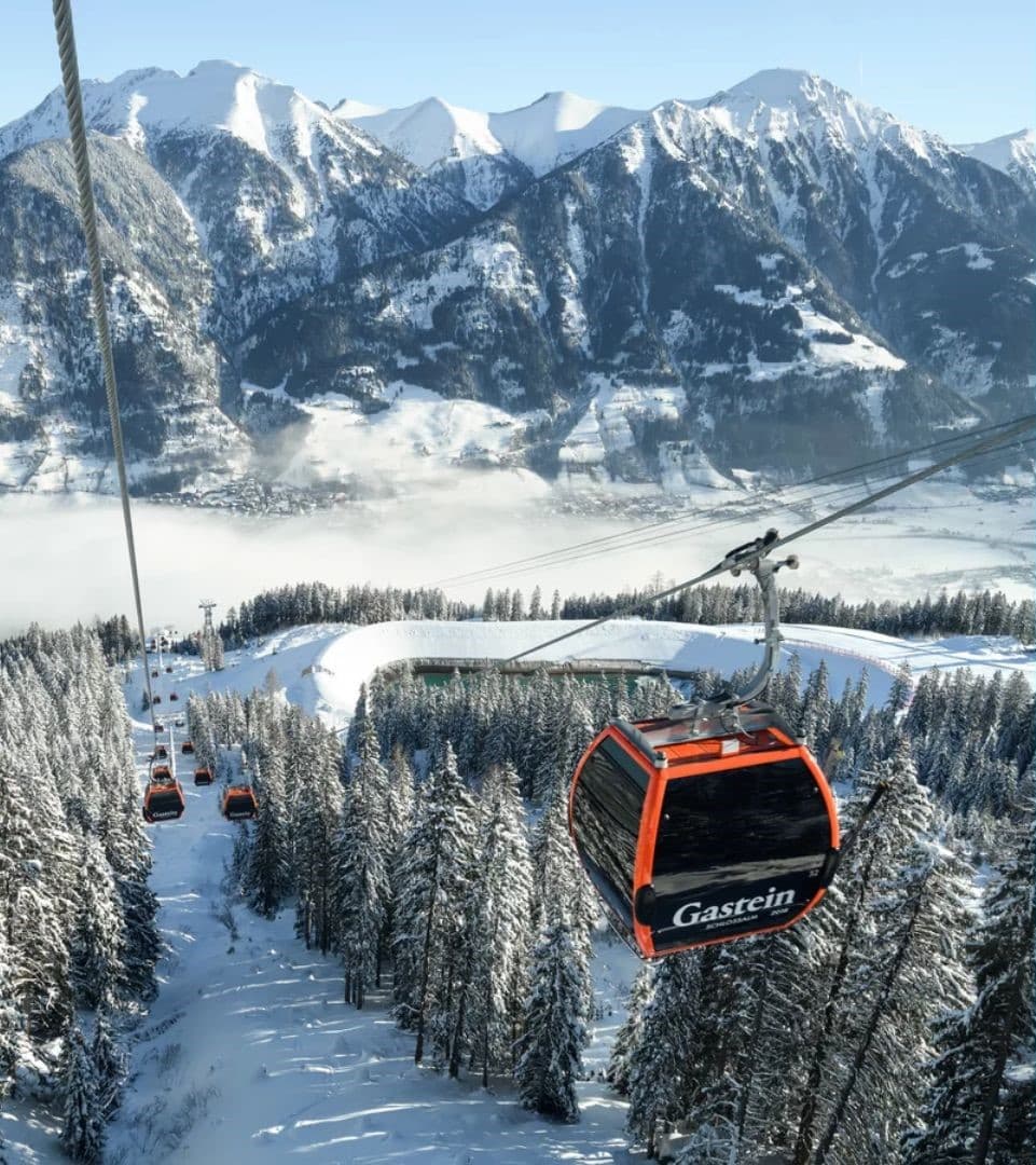 Gastein Gondola in Austrian Alps 