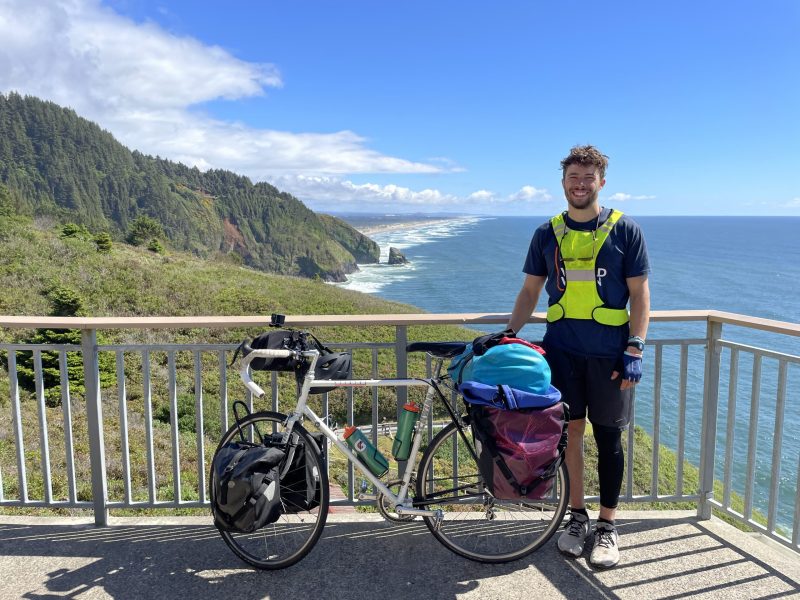 At the sea lion caves looking south to Florence. Photo Credit: Luke Guilford