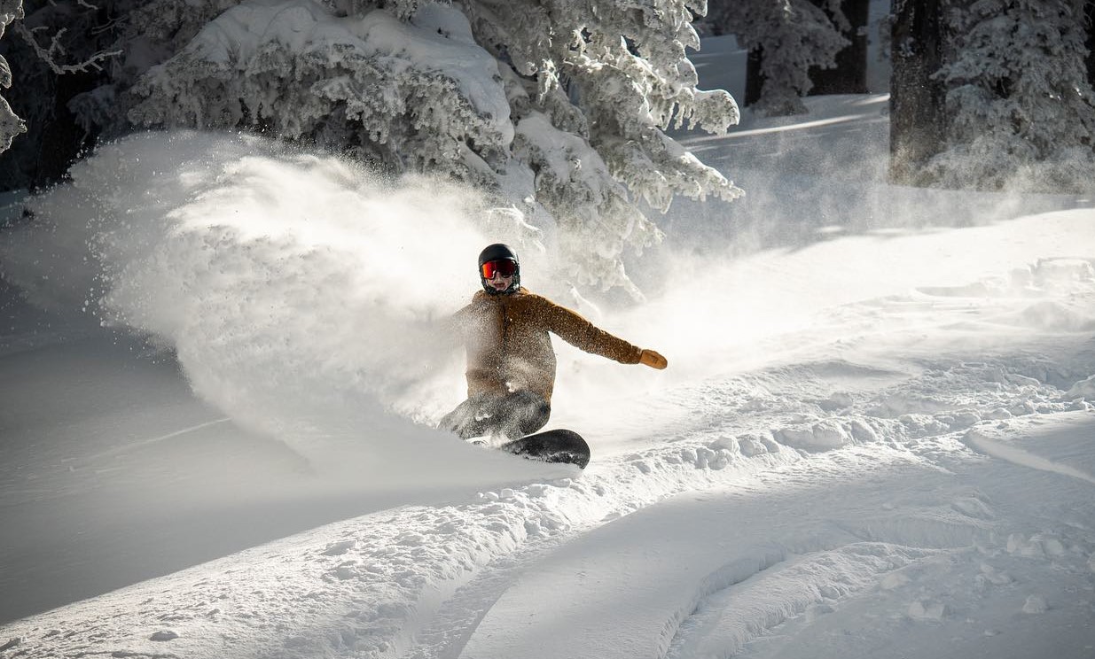 snowboard powder